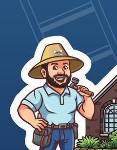Good Vibes Roofing mascot